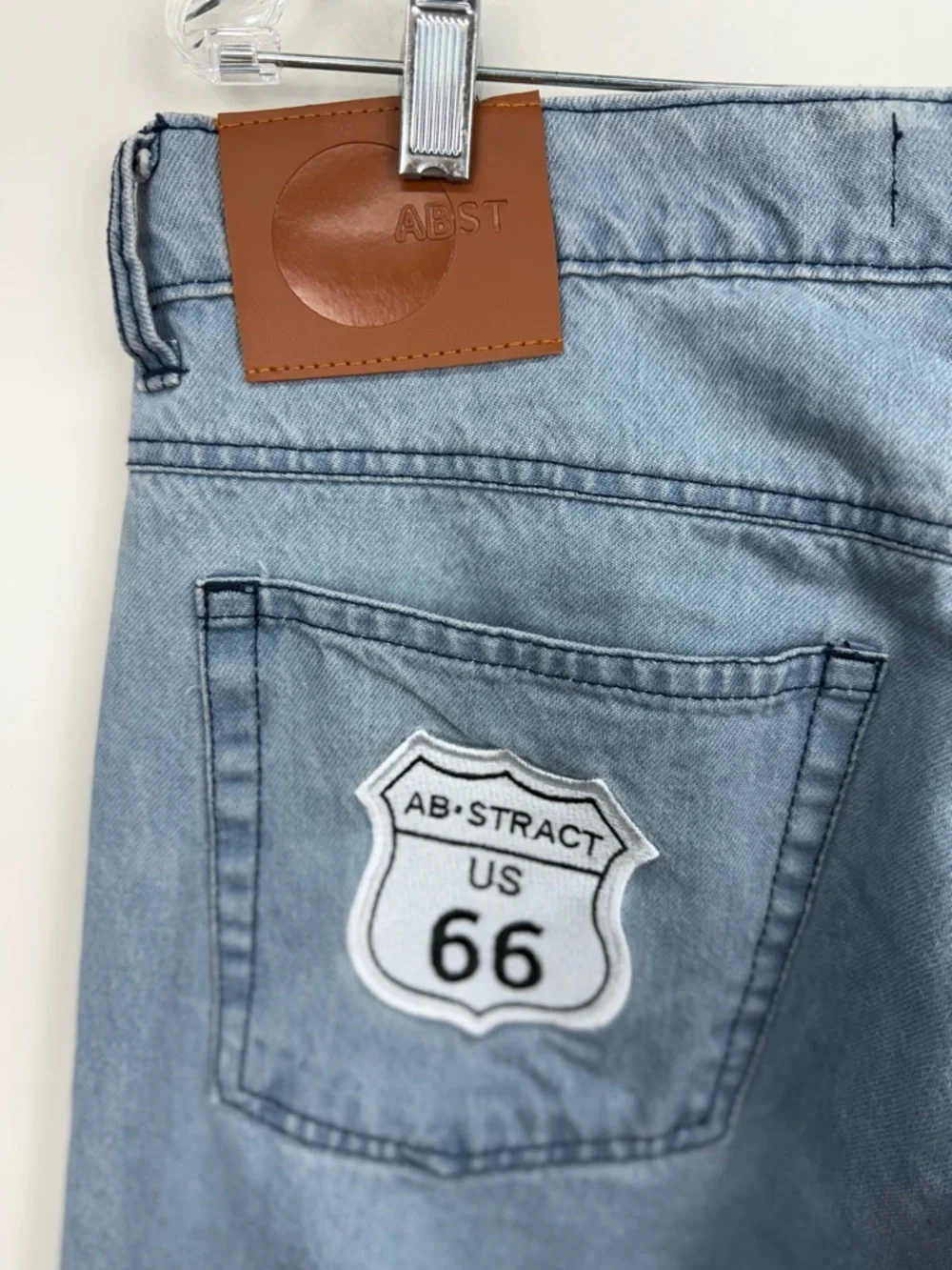 Embroidered Graphics Relaxed-fit Decor Patches Streetwear Artistic Jeans 34x30